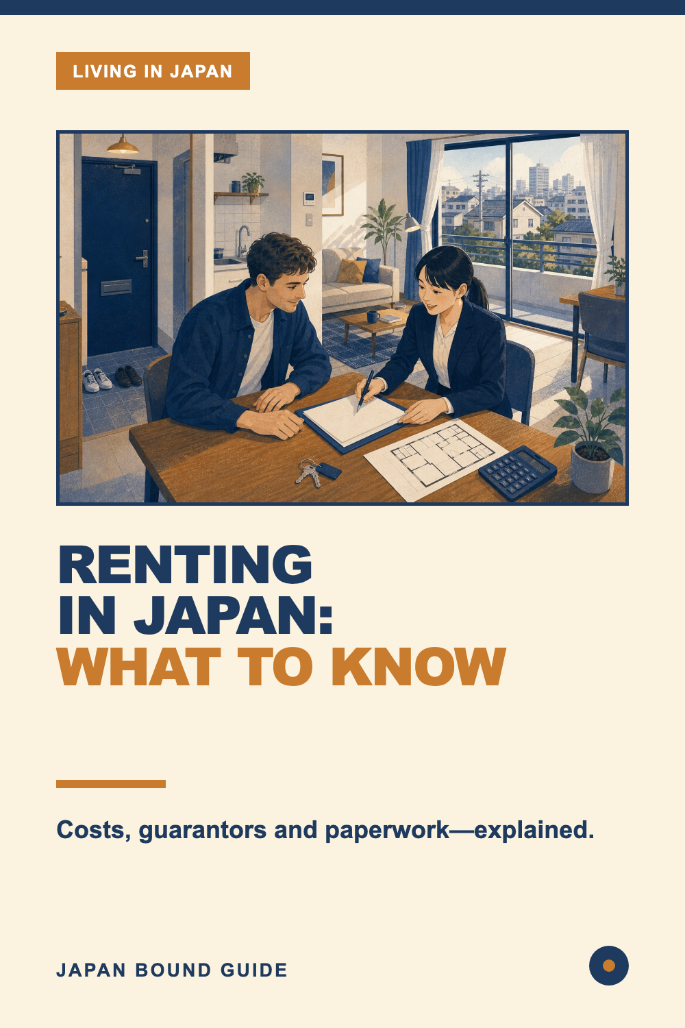 Renting an Apartment in Japan Pinterest pin
