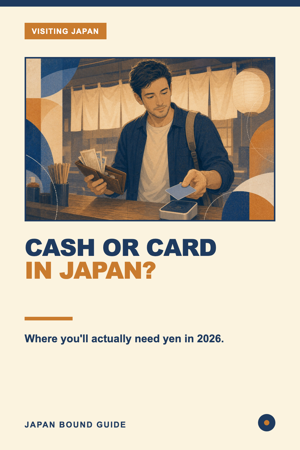Pinterest guide: cash vs card in Japan